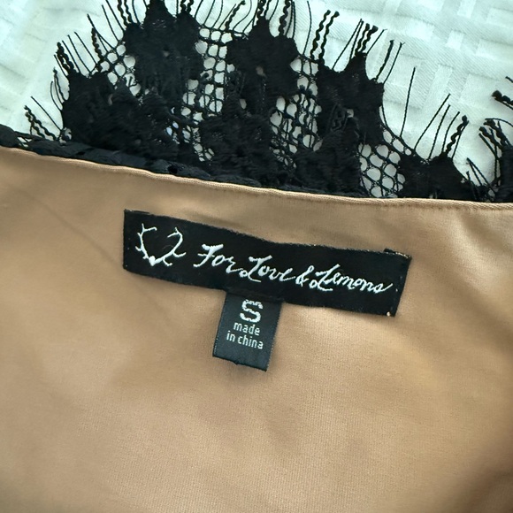 For Love and Lemons Elegant Black Lace Skirt- Small - Picture 3 of 7